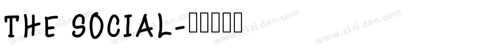 THE SOCIAL字体转换